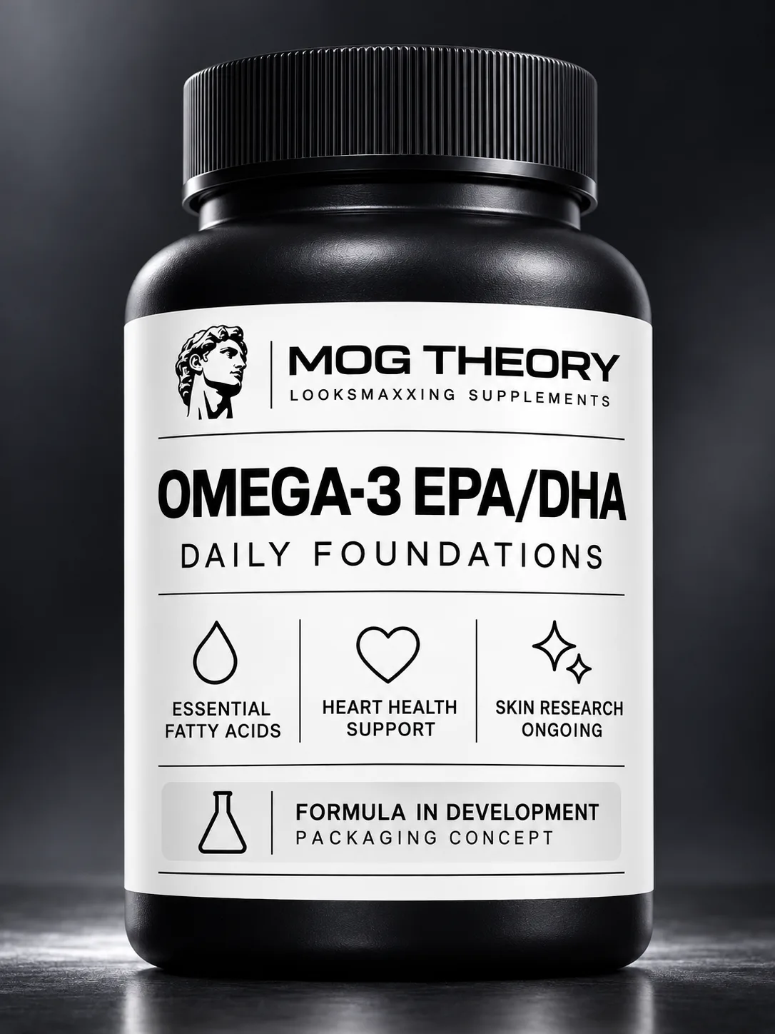 Omega-3 EPA/DHA packaging concept — daily foundations